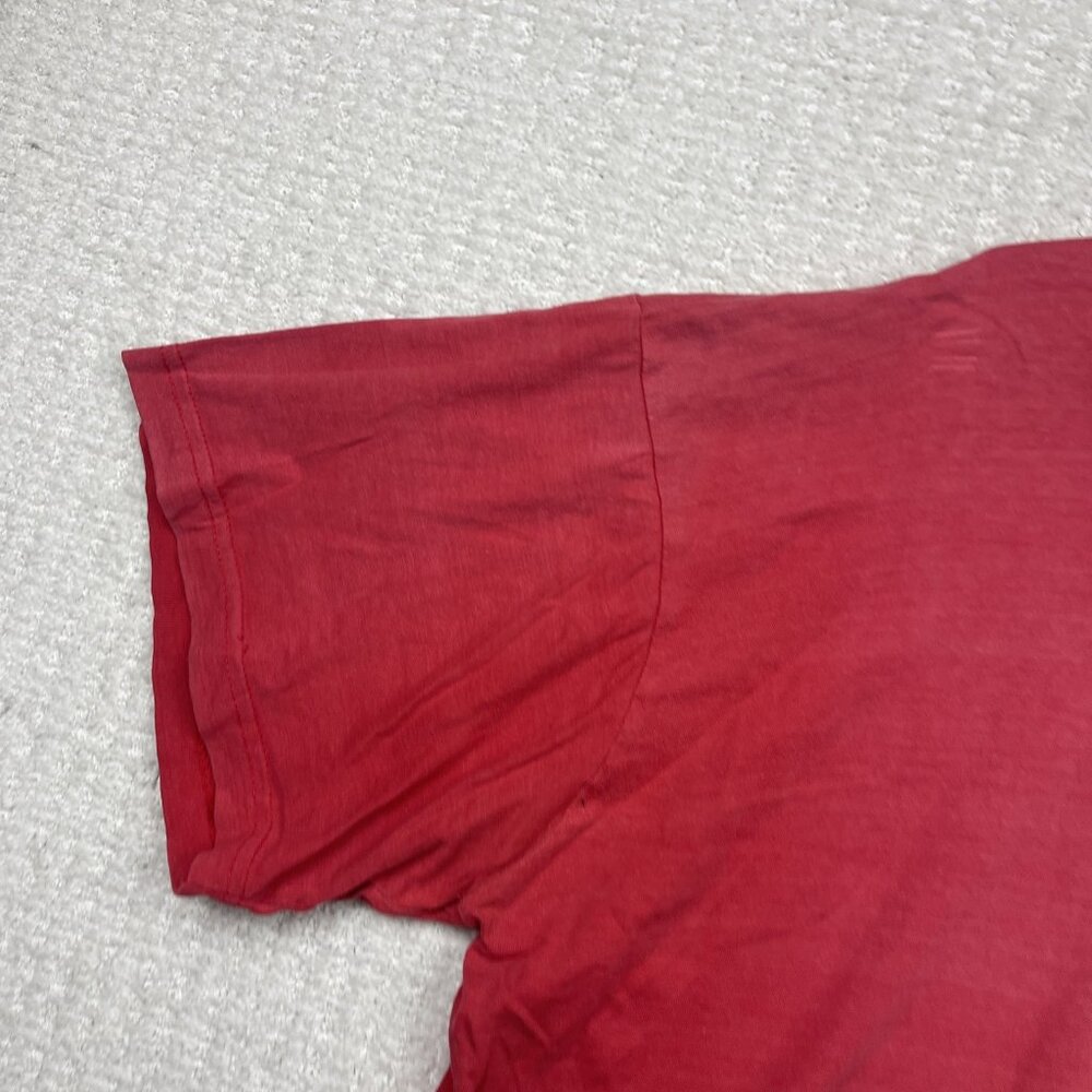 Vintage 90s Labrador Retriever Distressed Graphic Tee Dog Animal Red Men Read - Picture 10 of 16